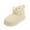 Beige, variant on OWUUcdse Snow Boots for Girls, Non-Slip Outdoor Fleece-lined Thermal Shoes for Cold Weather Black Size 11 (Little Kids)