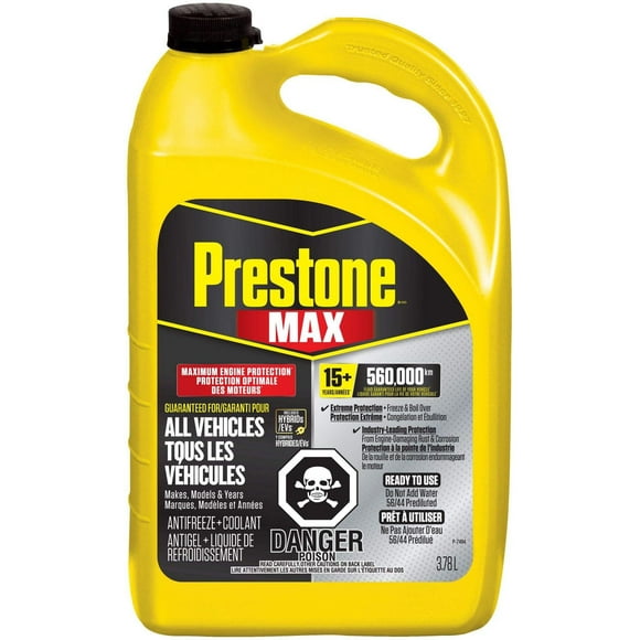 Prestone MAX 15+ Year All Vehicles Antifreeze + Coolant, 3.78-L, Prestone MAX 3.78-L