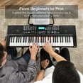 thumbnail image 5 of Best Choice Products 61-Key Beginners Complete Electronic Keyboard Piano Set w/ LCD Screen, Lighted Keys - Pink, 5 of 7
