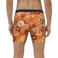 thumbnail image 4 of Cauagu Hippie Flower Print Men's Boxer Briefs, Funny & Cute Underwear Elastic Waistband Briefs Ideal Gift for Men,1-Pack, 4 of 7