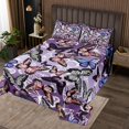 thumbnail image 2 of Erosebridal Colorful Butterflies Coverlet Set Queen, Wild Animal Bedding Set 3 Pieces, 2 of 5