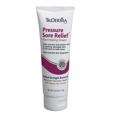 TriDerma Pressure Sore Relief Cream (4 oz tube) (Best Treatment For Pressure Sores)