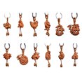 thumbnail image 5 of Eosunjian Chinese Zodiac Carving Wooden Pendant Keychain Key Ring Bag Hanging Decor Gift, 5 of 13