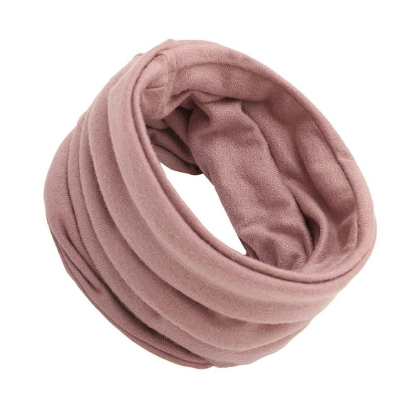 Qarigey Bufanda de tubo de bucle de moda Unisex suave y transpirable Bufanda de bucle de invierno ligera y portátil Accesorios de disfraces Rosa