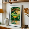 thumbnail image 5 of Classic Daiquiri Print: Timeless Cuban Cocktail - Havana Cuba Illustration Cocktail Tropical Vintage Poster Jungle Travel Poster Typography Fruit Black Framed Wall Art Print 5 x 7 inches, 5 of 8