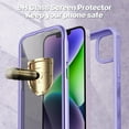 thumbnail image 4 of TEMOGU-Compatible with iPhone 14/13 Case Built-in Privacy Screen Protector with Camera Lens Protector, 360°Full Body Shockproof Case for iPhone 13/14 with Anti Spy Screen Protector -Purple, 4 of 4
