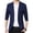 Navy, variant on SWSMCLT Men's Business Casual Blazer Split Suit Jacket Long Sleeved Blazer Jacket Casual Snazzy Black 38