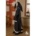 thumbnail image 4 of Burgschneider - Dungeons & Dragons Wizard Cape Black/Natural (size: Standard ), 4 of 8