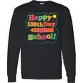 thumbnail image 3 of Inktastic Happy 100th Day of School Long Sleeve T-Shirt, 3 of 5