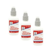 3 Pack Quality Choice Saline Nasal Relief Moisturizing Spray 1.5 Oz Each