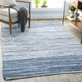 thumbnail image 4 of BoutiqueRugs Armona Handmade Blue Striped Area Rug - Navy, Blue - 5' x 8', 4 of 12