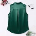 thumbnail image 4 of WERYOUNG Women's Blouses Sleeveless Summer Button Down Collared Shirts For Business Casual Wear Lightweight Breathable Blouse Comfortable Tops L, 4 of 5