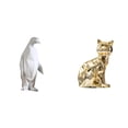 thumbnail image 1 of Escultura De Pingüino Y Gato, Figura Coleccionable, Adorno Decorativo De Resina, Estatua De Animal, Arte Para Inauguración De La Casa, Mesa, Bar, Dormitorio, Oficina, Chimenea., 1 of 8