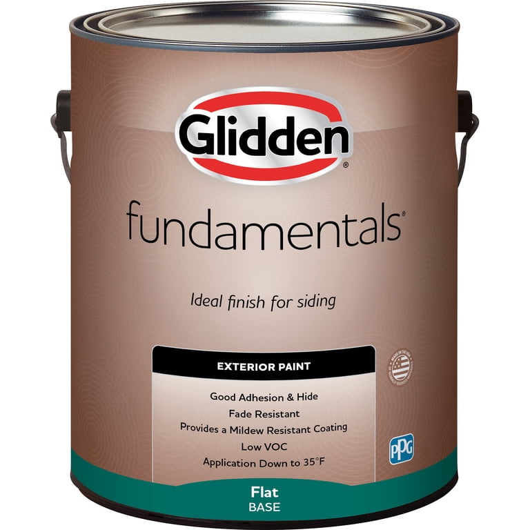 Glidden Fundamentals Black Magic Flat Exterior Paint & Primer photo 8