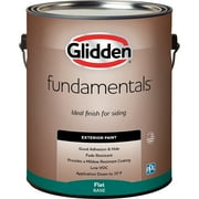 Glidden Fundamentals Dark Granite / Brown Flat Exterior Paint, 1 Gallon