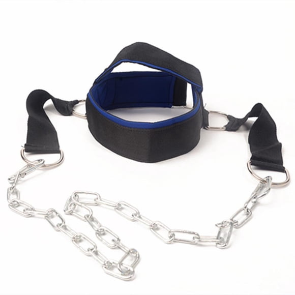 Greeniant Cabeza Cuello Entrenamiento Fitness Cojinete de peso Hombro Músculo Entrenador de peso Correa de ejercicio con cadena Cuello ajustable Cinturón Accesorios para máquinas de ejercicios Greeniant OD007553-00