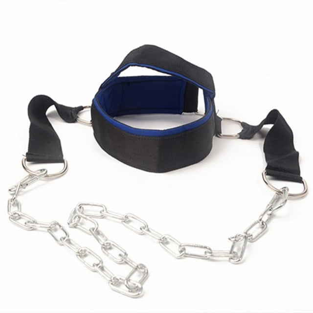Greeniant Cabeza Cuello Entrenamiento Fitness Cojinete de peso Hombro Músculo Entrenador de peso Correa de ejercicio con cadena Cuello ajustable Cinturón Accesorios para máquinas de ejercicios Greeniant OD007553-00