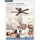 thumbnail image 4 of Ventilador de Techo Fanbulous de 42 pulgadas Perfil Bajo con Control Remoto Marrón, 4 of 8