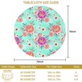 thumbnail image 3 of Pioneer Flower Floral Print Pattern Round Tablecloth 60 X 60 Inch, Wrinkle Resistant Wipeable Table Cloth for Kitchen Dining Picnic Patio Party, 3 of 6