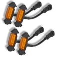 thumbnail image 3 of 4X Raptor Style LED Grill Light For 2016-2023 Toyota Tacoma w/ TRD Pro OEM/Aftermarket Grill Fuse Wiring Harness Amber Lens, 3 of 12