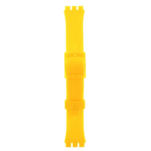 Correa de reloj Hugo silicona 17 mm goma suave flexible Oro