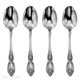 thumbnail image 1 of Oneida Wordsworth Everyday Cubiertos Cucharas para Cena Acero Inoxidable 18/0 Juego de 4 Plata, 1 of 3