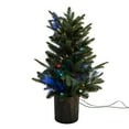 thumbnail image 2 of Kurt Adler 32-Inch Northern Light Pot Tree with Fiber-Optics and Multi-Color LED Lights, 2 of 4