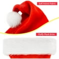 thumbnail image 2 of Gorro de Navidad, Gorro de Papá Noel, Gorro navideño Compatible con Adultos, Compatible con Terciopelo Unisex, 2 of 5