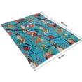 thumbnail image 4 of Dogs with Flowers Blanket,Comfortable Soft Flannel Throw Blanket,All Season,Warm Lightweight Blankets for Sofa Bed Couch Living Room Chair,60"x80"(150x200cm), 4 of 4