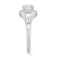 thumbnail image 3 of Bague en Argent Sterling Rhodié Diam. & Opale Créée Taille 9, 3 of 3