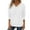 White, variant on UVEASISHA Womens V Neck Sweaters Color Block Long Sleeve Knitting Cotton Tops Lightweight Pullover Sweaters Fall Fashion Outfits Gray S