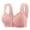 Pink, variant on Front Closure Bras For Women Comfortable Large Thin Sagging Side Breast Beauty Back Shining Wrapping Bra Wireless Bras Women Khaki