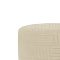 thumbnail image 6 of CoudarTitie Ottoman Cover Round Round Ottoman Storage Cover for Bedroom Footrest Ottoman Beige, 6 of 9