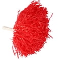 thumbnail image 2 of Pompones de animadora para disfraz de animadora, accesorio deportivo (rojo), 2 of 14