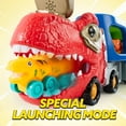 thumbnail image 6 of Joyfy Dinosaur Truck Toys with Music & Lights for Kids 2-4, Carrier Truck Toys with 6 Rubber Car Vehicles, Christmas Birthday Gifts for Toddler Boy 2 3 4 5 6, 6 of 8