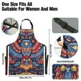 thumbnail image 3 of Yayeee Chief Kitchen Apron with Pockets for Cooking Water Resistant Unisex Adjustable Neck Strap, Blue Abstract Eagle, 3 of 7