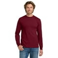 thumbnail image 3 of Gildan Heavy Cotton Assorted Tee for Men, Long Sleeve Crew Neck Comfortable T-Shirt, Mix 4-Pack, 2XL, 3 of 6