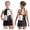 Black, variant on Girls Sequins Fringed Bodysuit Sparkly Ballroom Modern Jazz Latin Samba Dance Leotards Dress Hot Pink 6