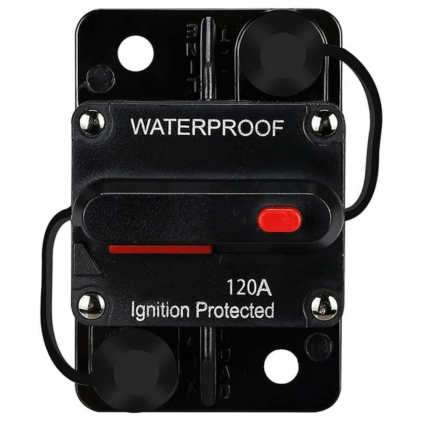 Waterproof Circuit Breaker,With Manual Reset,12V48V DC,120A,for Car