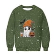 thumbnail image 4 of Ailaofu Women's Halloween Printed Round Neck Casual Sports Long Sleeve Sweatshirt Top Sweatshirt Loose Soft Long Sleeve Pullover Tops, 4 of 6