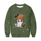 thumbnail image 4 of Ailaofu Women's Halloween Printed Round Neck Casual Sports Long Sleeve Sweatshirt Top Sweatshirt Loose Soft Long Sleeve Pullover Tops, 4 of 6