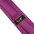 thumbnail image 5 of Mens Tie Luxury Neckties Fuschia Solid Skinny Size 2.36", 5 of 6