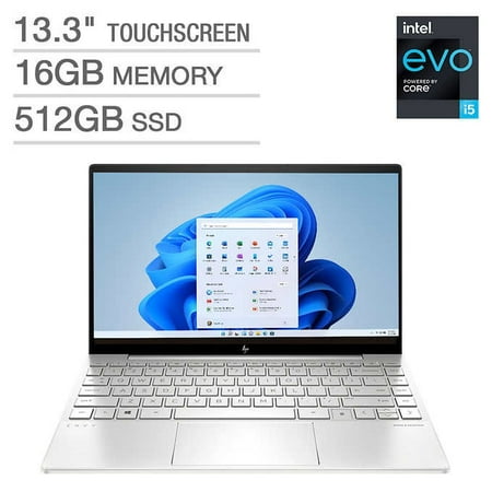 HP Envy 13-ba1063cl 13.3" Full HD (1920 x 1080) Touchscreen Intel Evo Platform Laptop - 11th Gen Intel Core i5-1135G7 2.4GHz - 16GB RAM - 512GB SSD - Windows 11 - Fingerprinter Reader