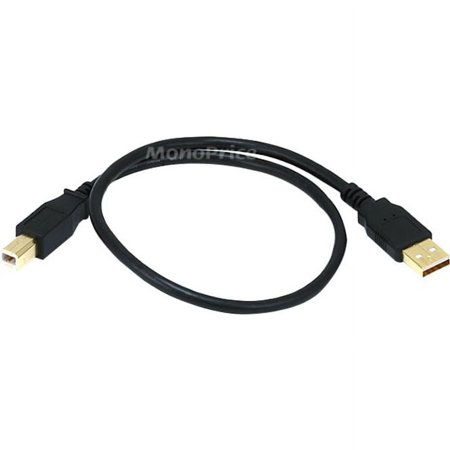 UPC: 0844660054368 | Monoprice USB 2.0 Cable 1-1/2 ft.L Black 5436