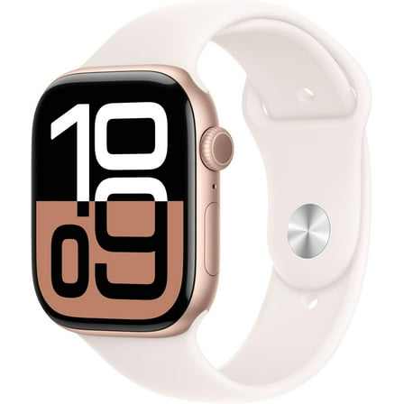 Restored Apple Watch Series 10 Aluminum 46mm A3003 (GPS Only, No Cellular) Rose Gold (Refurbished)