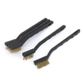 thumbnail image 2 of Black Plastic Handle Brass Wire Cleaning Tooth Brush 5Pcs, 2 of 4