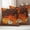 brown, variant on Orange Pumpkins Fall Outdoor Waterproof Pillow Covers, Thanksgiving Maple Leaf Autumn Retro Decorative Square Throw Pillowcase Sofa Cushion Sham for Patio/Couch/Chair, 26"x26" 2 Pack