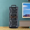 thumbnail image 6 of Dazone Dual 6.5" Woofer Portable FM Bluetooth Party Speaker Heavy Bass Sound Remote Control, 6 of 9