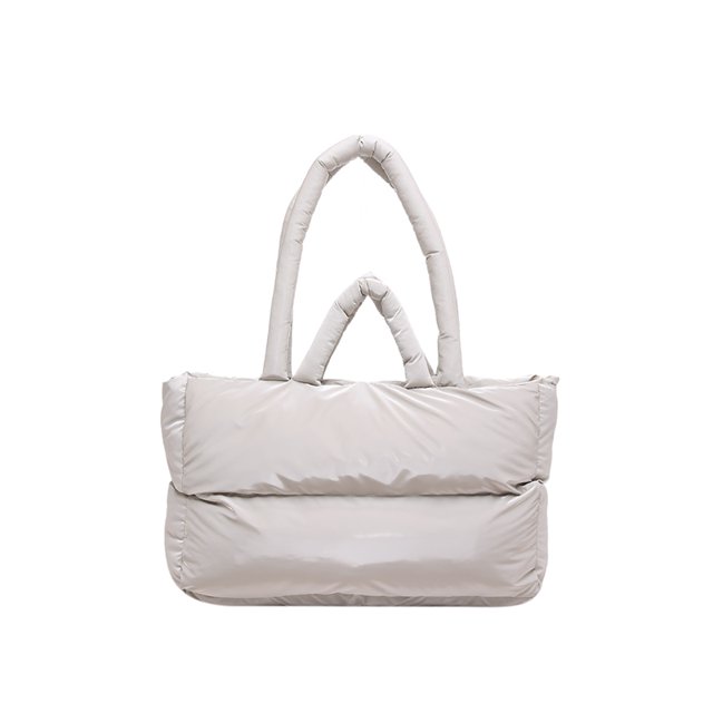 Bolso Comprador Almohada Hinchazón Acolchado Gran Liviano para Mujeres Compras Viajes
