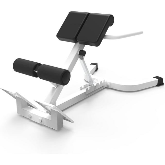 Bingirl Machine d'Extension de Dossier de Chaise Romaine à Double Réglage - Capacité de 330 Lb, Banc d'Exercice pour le Dos, Machine d'Hyperextension Inversée pour l'Entraînement du Tronc et du Dos pour Gym à Domicile